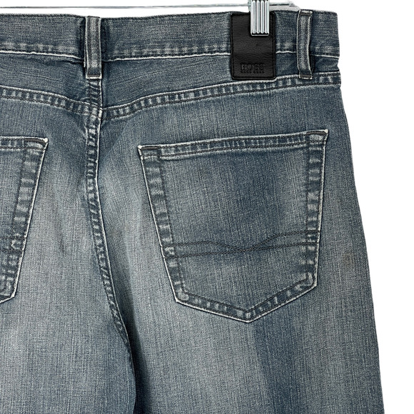 Hugo Boss Men's Stretch Jeans Gray Straight Leg Classic 5 Pocket Denim Sz 35x34 - Picture 4 of 8